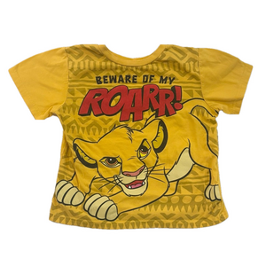 Kids Disney Lion King Large Graphic Simba T-Shirt Tee Size 5